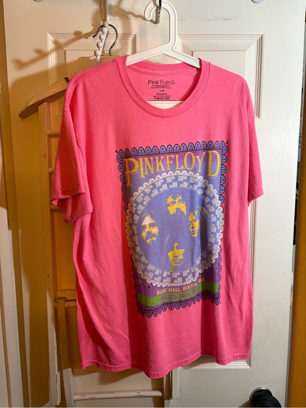 Pink Floyd Bright Pink Short-Sleeve Graphic Tee